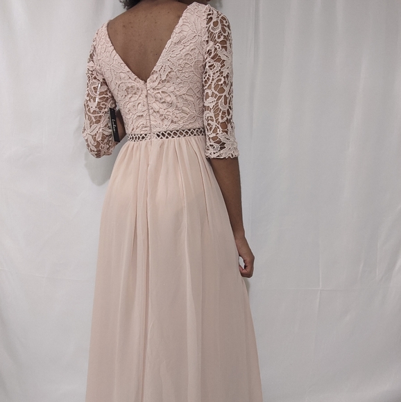 Lulus Avalynn Blush Lace Maxi Dress - Picture 2 of 11